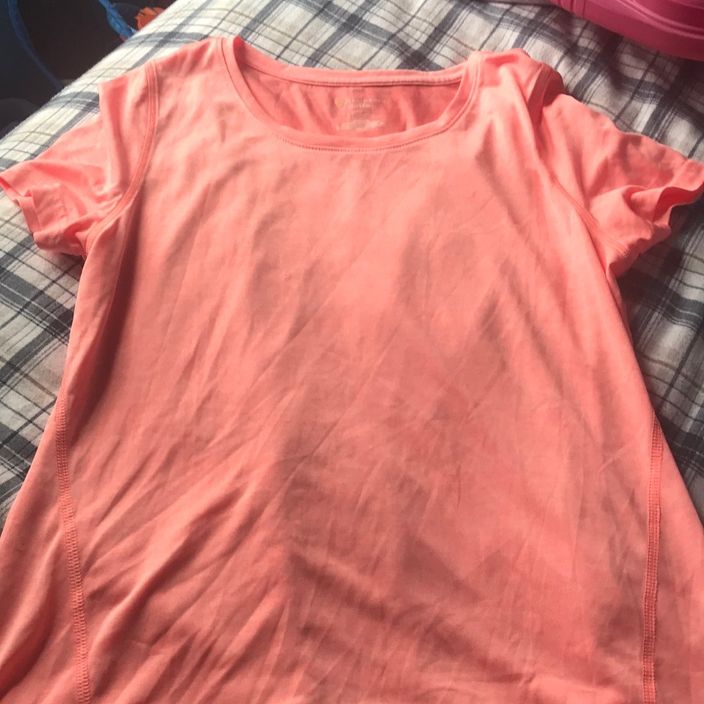 Athletic pink workout shirt